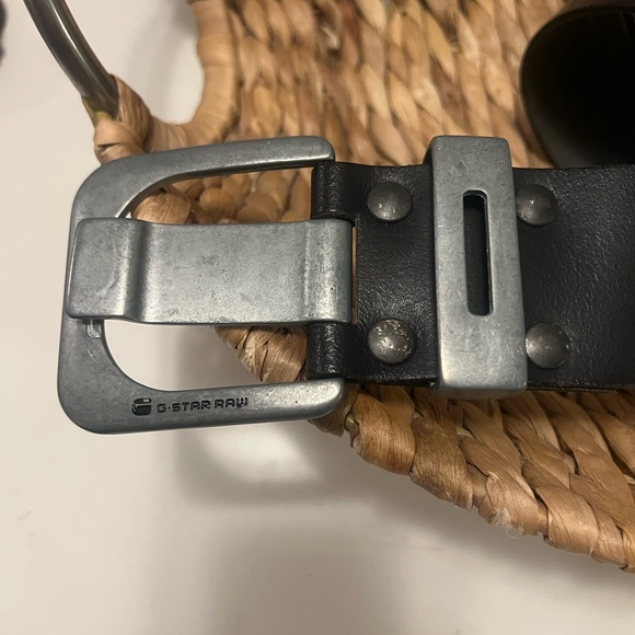 G-Star Raw leather Belt medium black - Picture 3 of 11